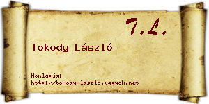 Tokody László névjegykártya
